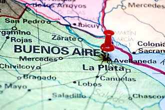 Buenos Aires on the map
