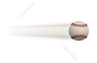 Baseball in motion