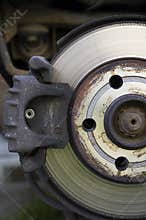 Detail of a car brake