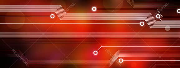 Computer Technology Circuit Banner Background