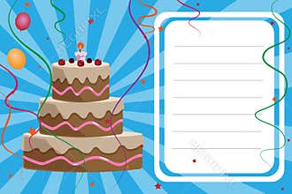Birthday invitation card - boy