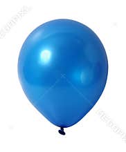 Blue balloon with path