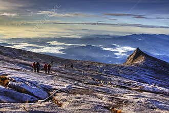 Descending Mount Kinabalu