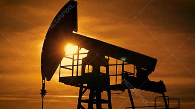 Fossil Fuel Energy, Oil Pump, Pumpjack, Old Pumping Unit, Jack Pump