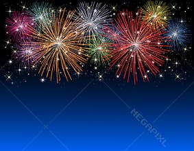 Fireworks on new years eve