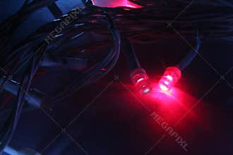 Abstract colorful Led Lights background.