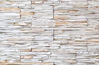 White brick stone wall texture
