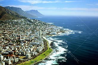 Aerial view of Cape Town, South Africa