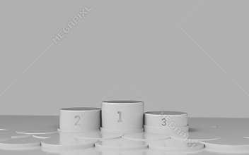 Podium 3D Illustration