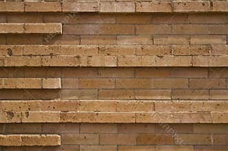 Piano Keyboard Brick Wall