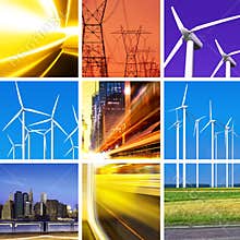 Electric power collage