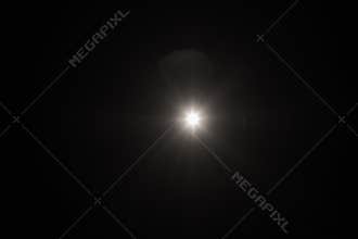 Flash spark black lens flare spotlight glow effect