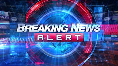 Breaking News Alert - Broadcast TV Animation Graphic Title