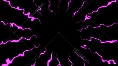 Anime for cartoon background purple colors. Loop animation manga style. Scary concepts