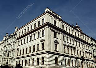 Typical building in Prague, Czech Republic
