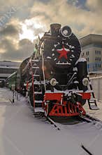 Ukraine, Kiev, January 24, 2019. Railway Museum.