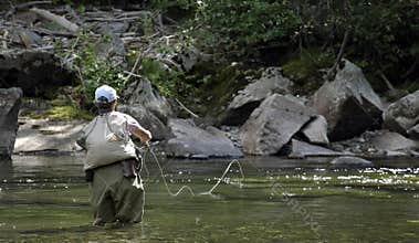 Fly Fishing in Montana - Flipping