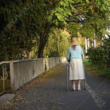 Old and alone lady