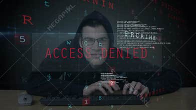 Hacker trying to log in