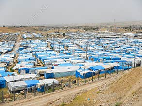 22.05.2017, Kawergosk, Iraq.: Overcrowded Refugee Camp in Iraq with Refugees fleeing from IS or Islamic State