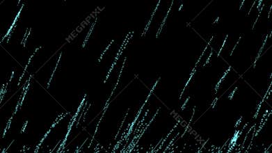 2D animated stylized raining effects