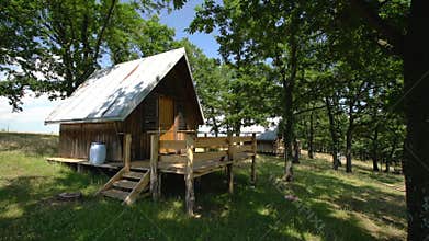 Bungalow or villa in vineyard fields