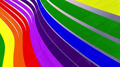 Soft waving glossy stripes fabric abstract lines gentle flow seamless loop animation background new quality dynamic art