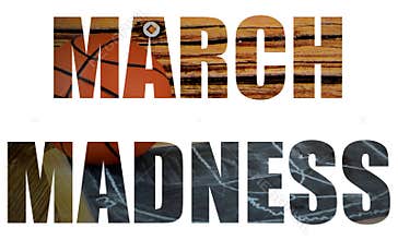 Text cutout filled with image of basketball and play diagram.