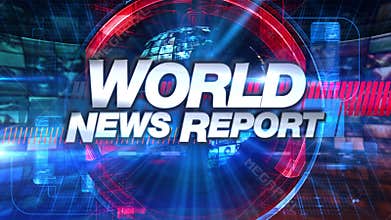 World News Report - Broadcast Animation Graphic Title