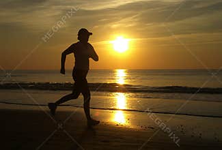 Running woman