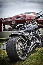 Muscle car, custom bike