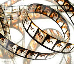 Cinema Film Countdown Reel Filmstrip