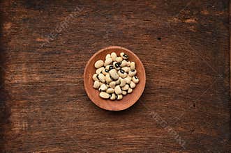 Close up of blackeye peas