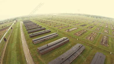 Haunting drone footage captures aerial view of Auschwitz