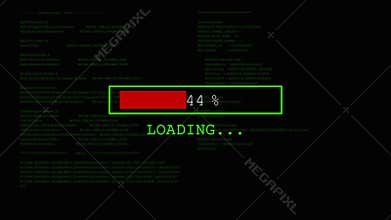 Loading bar design standard horizontal