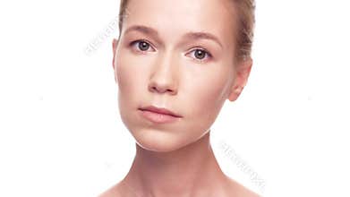 Beautiful middle age woman with perfect skin