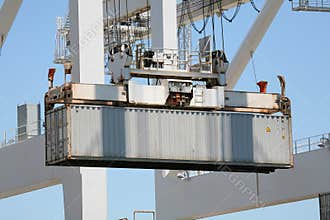 Crane Lifting Cargo