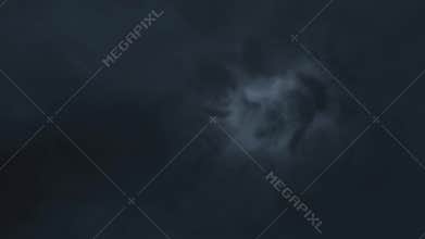 Thunderstorm sky clouds at night with lightning realistic animation Timelapse - new quality unique nature view video