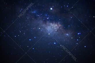 Milky way galaxy with stars and space dust in the universe