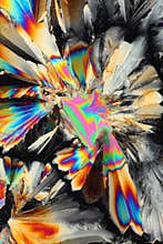 Citric acid in polarized light