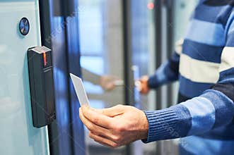 Using electronic card key for access