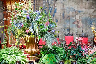 ASHEVILLE, NORTH CAROLINA - MARCH 4, 2017: Banquet Hall