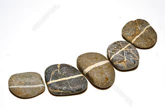 Line on stones