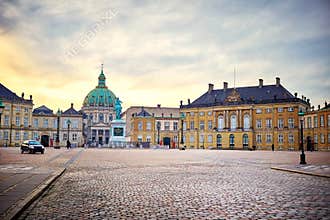 Amalienborg, royal danish family resident