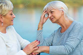 Woman Consoling Her Friend