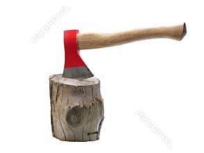 Axe on chopping block