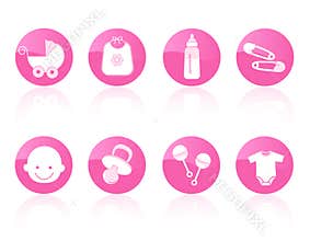 Baby icon set