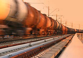 Freight train passing by