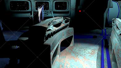 Inside the spaceship