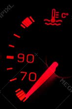 Car neon dashboard gauges
